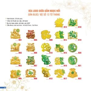 Lịch Bìa Treo 2027 AC Mẫu AC15 (37 x 34 cm) Quà Tết Truyền Thống Gốm Sứ & Lịch in logo doanh nghiệp quà tặng Tết tại Gốm Sứ Bát Tràng & Quà Tết