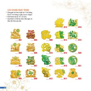 Lịch Bloc 2027 AC Mẫu AC20 (34 x 20 cm) Quà Tết Truyền Thống Gốm Sứ & Lịch in logo doanh nghiệp quà tặng Tết tại Gốm Sứ Bát Tràng & Quà Tết