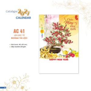 Lịch Bloc 2027 AC Mẫu AC41 (40 x 60 cm) Quà Tết Truyền Thống Gốm Sứ & Lịch in logo doanh nghiệp quà tặng Tết tại Gốm Sứ Bát Tràng & Quà Tết