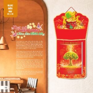 Lịch Bloc Siêu Đại 2027 AH Mẫu AH05 (25 x 35 cm) Quà Tết Truyền Thống Gốm Sứ & Lịch in logo doanh nghiệp quà tặng Tết tại Gốm Sứ Bát Tràng & Quà Tết
