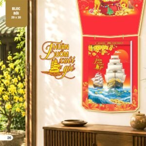 Lịch Bloc Siêu Đại 2027 AH Mẫu AH12 (20 x 30 cm) Quà Tết Truyền Thống Gốm Sứ & Lịch in logo doanh nghiệp quà tặng Tết tại Gốm Sứ Bát Tràng & Quà Tết