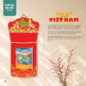 Lịch Bìa Treo 2027 AH Mẫu AH18 (17 x 24 cm) Quà Tết Truyền Thống Gốm Sứ & Lịch in logo doanh nghiệp quà tặng Tết tại Gốm Sứ Bát Tràng & Quà Tết