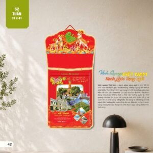Lịch 52 Tuần 2027 AH Mẫu AH25 (31 x 41 cm) Quà Tết Truyền Thống Gốm Sứ & Lịch in logo doanh nghiệp quà tặng Tết tại Gốm Sứ Bát Tràng & Quà Tết