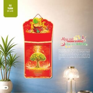 Lịch 52 Tuần 2027 AH Mẫu AH26 (13  x  14 cm) Quà Tết Truyền Thống Gốm Sứ & Lịch in logo doanh nghiệp quà tặng Tết tại Gốm Sứ Bát Tràng & Quà Tết