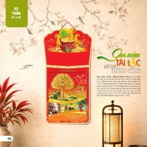 Lịch 52 Tuần 2027 AH Mẫu AH27 (31 x 41 cm) Quà Tết Truyền Thống Gốm Sứ & Lịch in logo doanh nghiệp quà tặng Tết tại Gốm Sứ Bát Tràng & Quà Tết