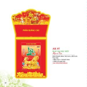 Lịch Bloc Đại Đặc Biệt 2027 AK Mẫu AK07 (29 x 41 cm) Quà Tết Truyền Thống Gốm Sứ & Lịch in logo doanh nghiệp quà tặng Tết tại Gốm Sứ Bát Tràng & Quà Tết