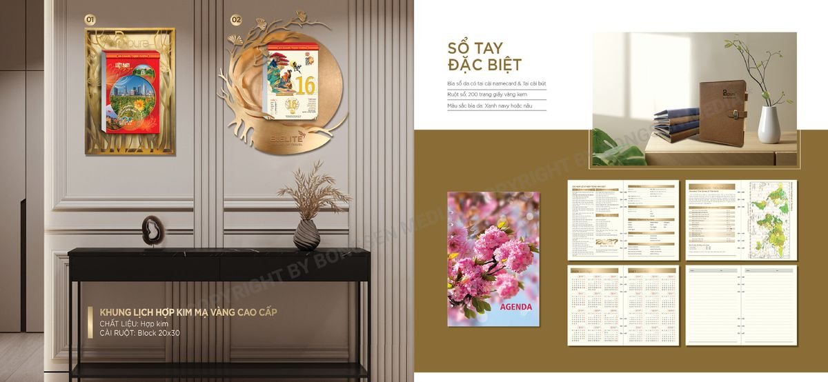 Lịch Bloc Siêu Cực Đại 2027 BS06 Quà Tết Truyền Thống Gốm Sứ & Lịch