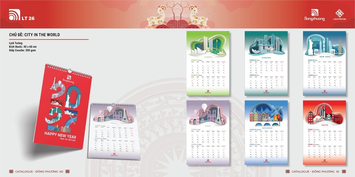 Lịch Bloc ĐP 2027 DP29 Quà Tết Truyền Thống Gốm Sứ & Lịch