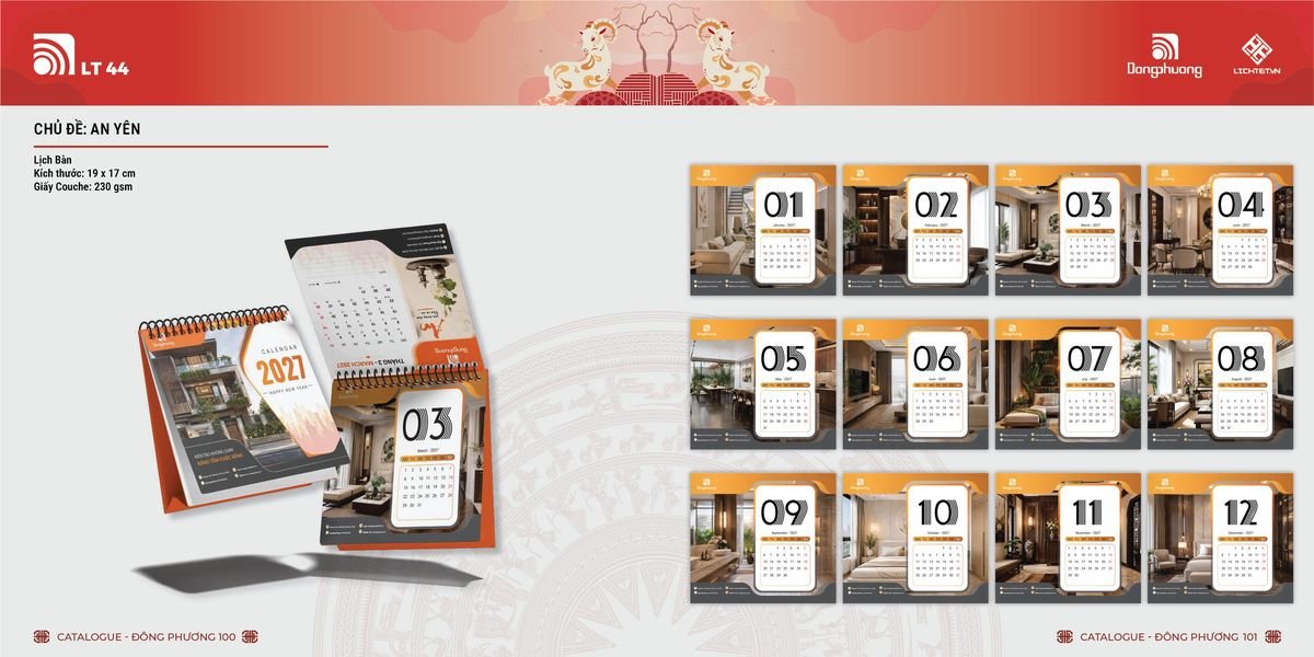 Lịch Bloc ĐP 2027 DP49 Quà Tết Truyền Thống Gốm Sứ & Lịch Lịch Bloc ĐP 2027 DP49 Quà Tết Truyền Thống Gốm Sứ & Lịch