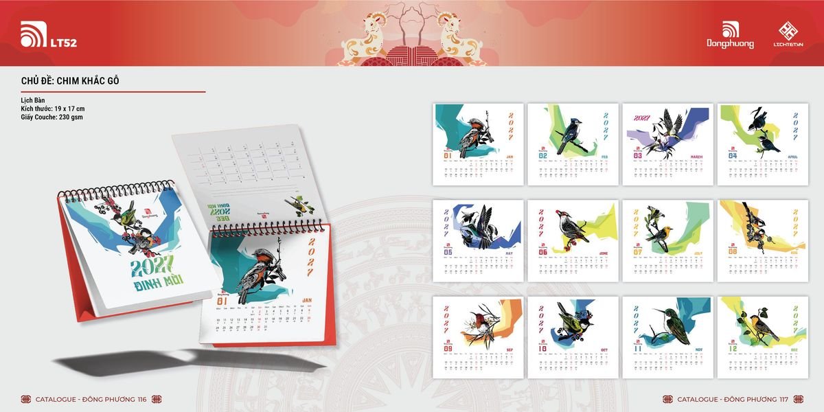 Lịch Bloc ĐP 2027 DP57 Quà Tết Truyền Thống Gốm Sứ & Lịch Lịch Bloc ĐP 2027 DP57 Quà Tết Truyền Thống Gốm Sứ & Lịch