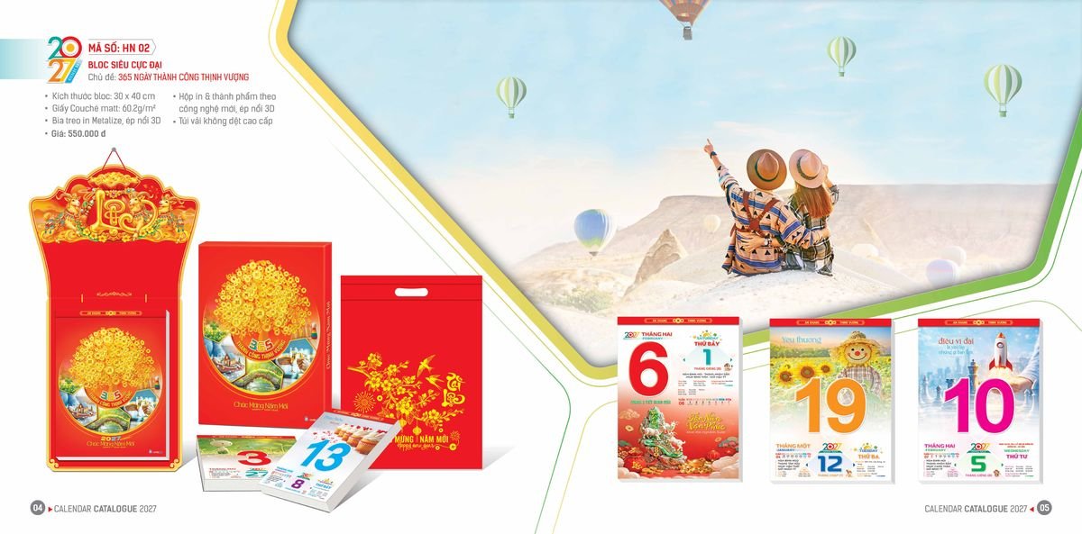 Lịch Bloc Hoa Niên 2027 ĐP DPHN01 Quà Tết Truyền Thống Gốm Sứ & Lịch Lịch Bloc Hoa Niên 2027 ĐP DPHN01 Quà Tết Truyền Thống Gốm Sứ & Lịch