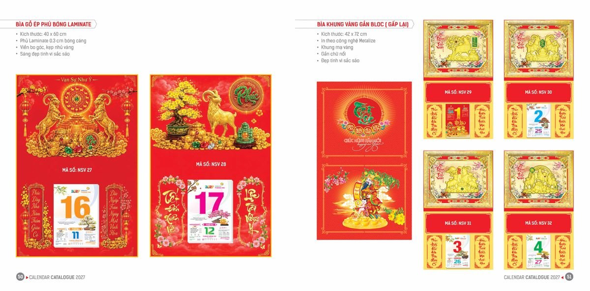 Lịch Bloc Hoa Niên 2027 ĐP DPHN24 Quà Tết Truyền Thống Gốm Sứ & Lịch