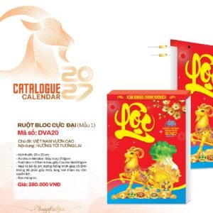 Lịch Bloc Cực Đại 2027 DVA Mẫu DVA20 - Thuận Buồm Xuôi Gió (25 x 35cm) Quà Tết Truyền Thống Gốm Sứ & Lịch in logo doanh nghiệp quà tặng Tết tại Gốm Sứ Bát Tràng & Quà Tết