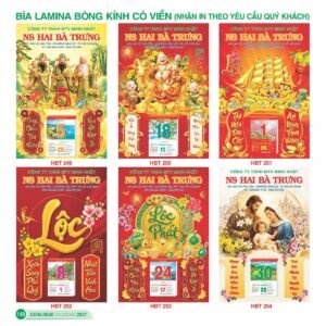 Lịch Bìa Treo 2027 HBT Mẫu HBT259 (48 x 78 cm) Quà Tết Truyền Thống Gốm Sứ & Lịch in logo doanh nghiệp quà tặng Tết tại Gốm Sứ Bát Tràng & Quà Tết