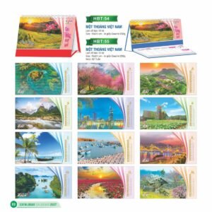 Lịch Bloc 2027 HBT Mẫu HBT56 (29 x 41 cm) Quà Tết Truyền Thống Gốm Sứ & Lịch in logo doanh nghiệp quà tặng Tết tại Gốm Sứ Bát Tràng & Quà Tết