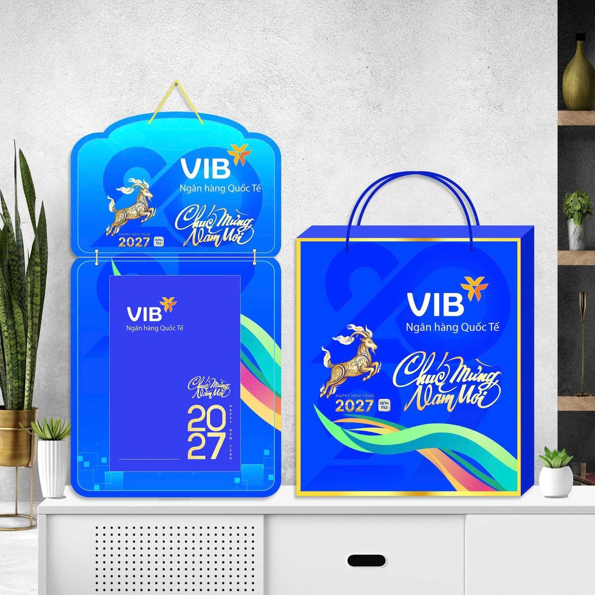 Lịch Khánh Gỗ Lamina 2 Đầu 2027 LM2D_060 - Gốm Sứ Bát Tràng VN