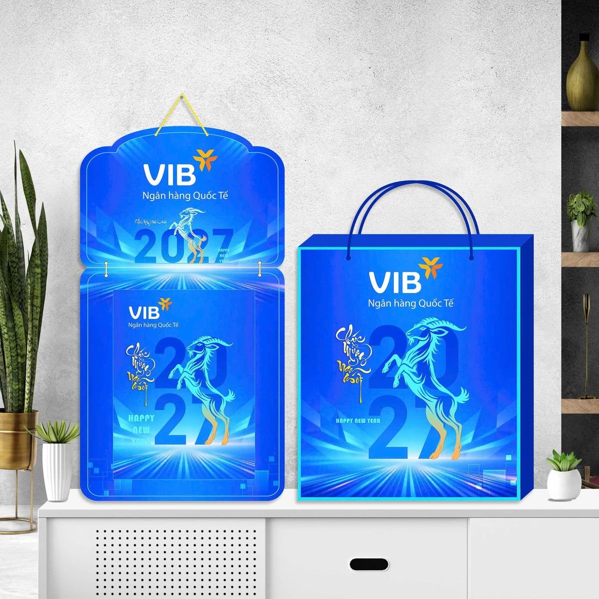 Lịch Khánh Gỗ Lamina 2 Đầu 2027 LM2D_062 - Gốm Sứ Bát Tràng VN
