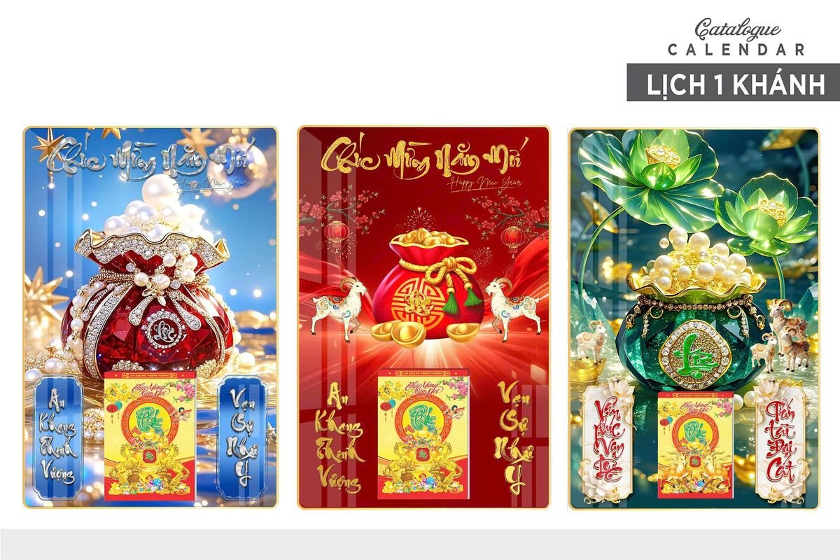 Lịch Gỗ Lamina Cao Cấp 40x60cm 2027 LM406_024 - Gốm Sứ Bát Tràng VN