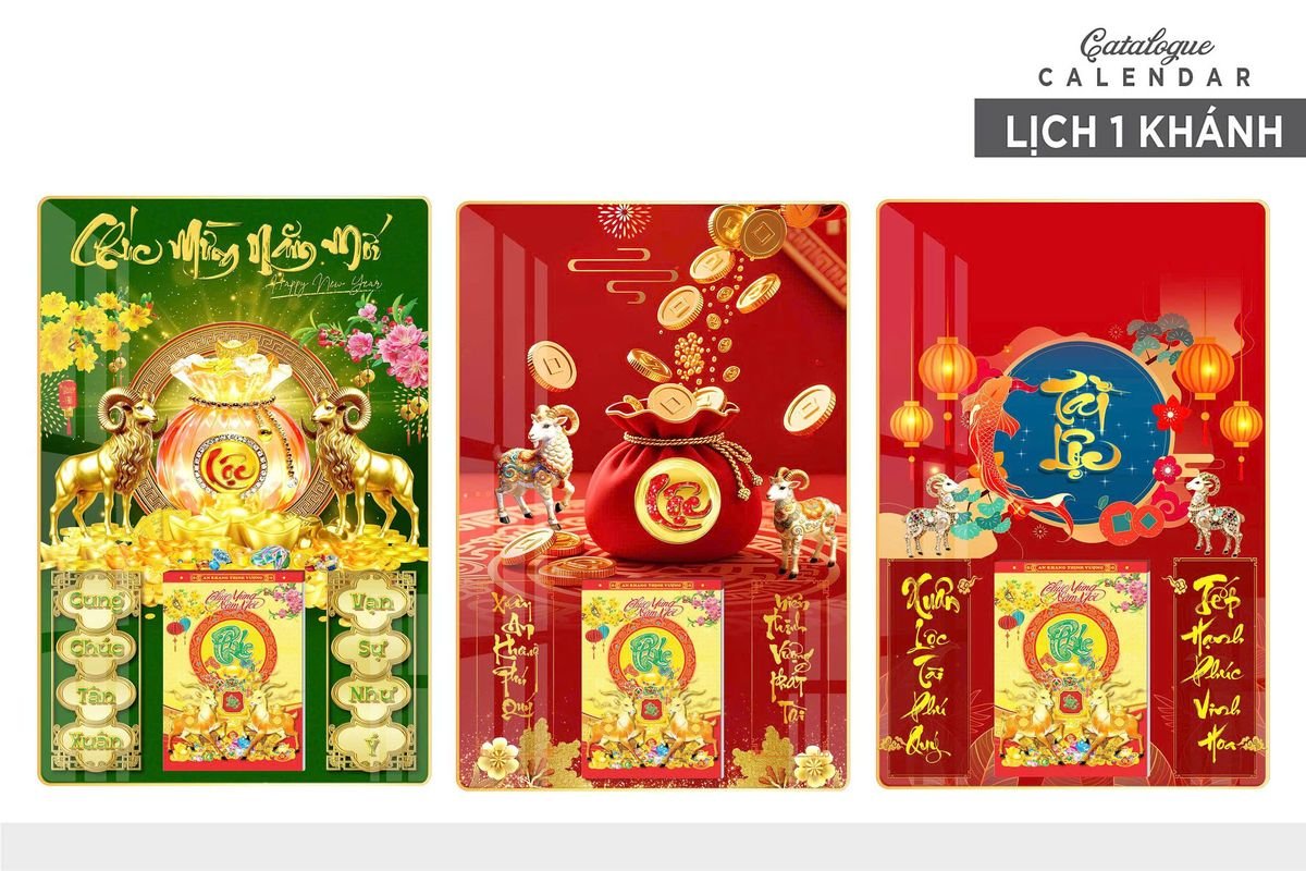 Lịch Gỗ Lamina Cao Cấp 40x60cm 2027 LM406_027 - Gốm Sứ Bát Tràng VN