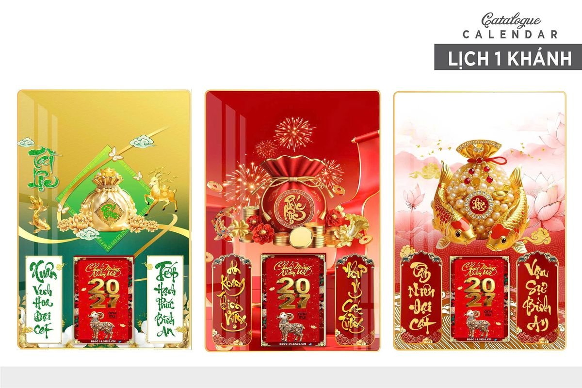 Lịch Gỗ Lamina Cao Cấp 40x60cm 2027 LM406_029 - Gốm Sứ Bát Tràng VN