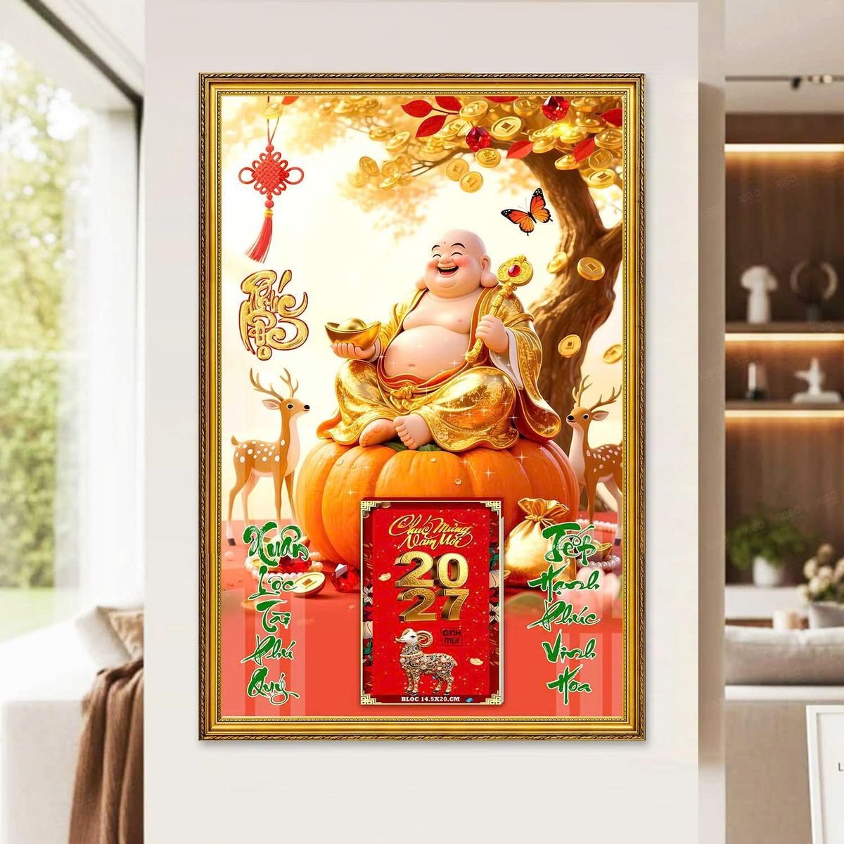 Lịch Gỗ Lamina Cao Cấp 40x60cm 2027 LM406_059 - Gốm Sứ Bát Tràng VN