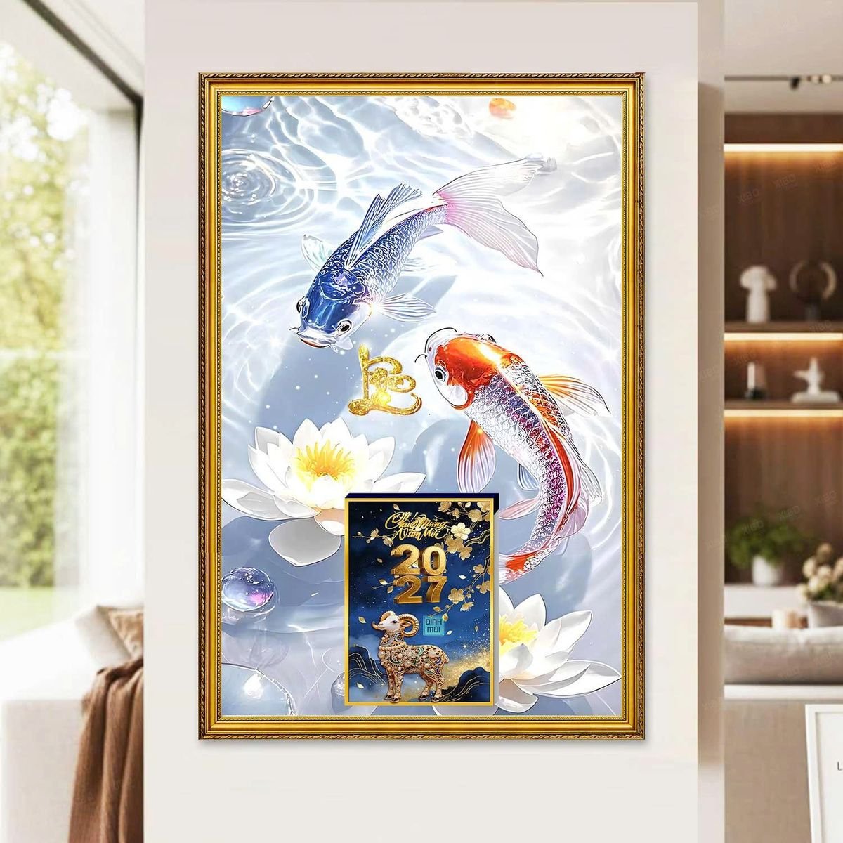 Lịch Gỗ Lamina Cao Cấp 40x60cm 2027 LM406_061 - Gốm Sứ Bát Tràng VN