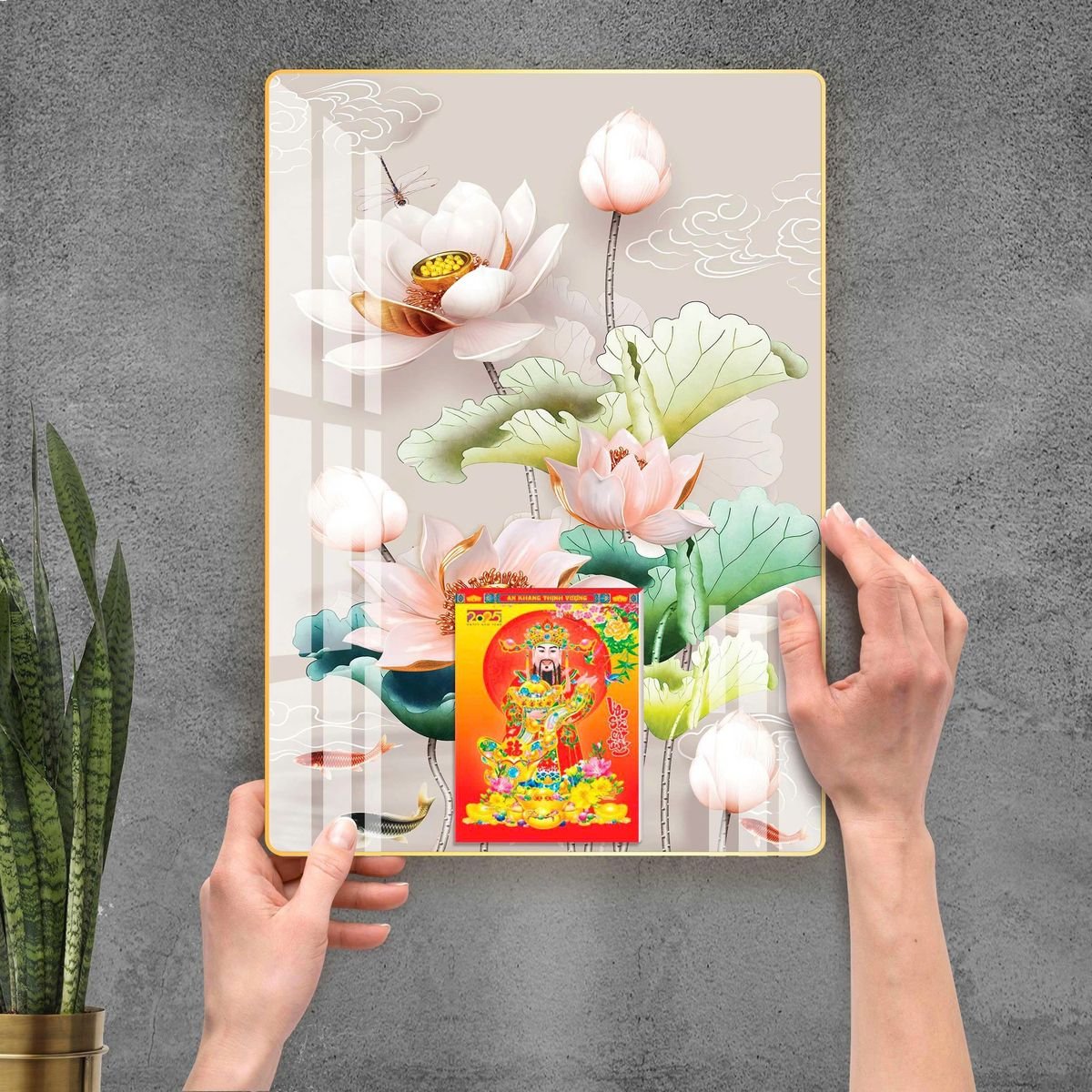 Lịch Gỗ Lamina Cao Cấp 40x60cm 2027 LM406_092 - Gốm Sứ Bát Tràng VN