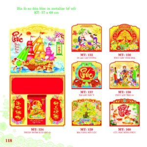Bìa Lò Xo Dán Bloc 2027 MT Mẫu MT160 (37 x 68cm) Quà Tết Truyền Thống Gốm Sứ & Lịch in logo doanh nghiệp quà tặng Tết tại Gốm Sứ Bát Tràng & Quà Tết