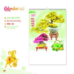 Lịch Treo Tường Lò Xo 2027 MT Mẫu MT30 (40 x 60cm) Quà Tết Truyền Thống Gốm Sứ & Lịch in logo doanh nghiệp quà tặng Tết tại Gốm Sứ Bát Tràng & Quà Tết