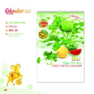 Lịch Treo Tường Lò Xo 2027 MT Mẫu MT33 (40 x 60cm) Quà Tết Truyền Thống Gốm Sứ & Lịch in logo doanh nghiệp quà tặng Tết tại Gốm Sứ Bát Tràng & Quà Tết