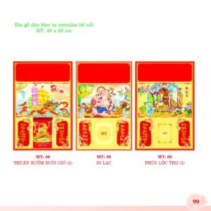 Bìa Lò Xo Dán Bloc 2027 MT Mẫu MT89 (40 x 60cm) Quà Tết Truyền Thống Gốm Sứ & Lịch in logo doanh nghiệp quà tặng Tết tại Gốm Sứ Bát Tràng & Quà Tết