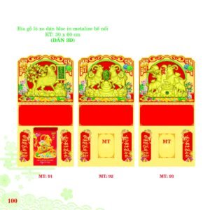 Bìa Lò Xo Dán Bloc 2027 MT Mẫu MT92 (30 x 60cm) Quà Tết Truyền Thống Gốm Sứ & Lịch in logo doanh nghiệp quà tặng Tết tại Gốm Sứ Bát Tràng & Quà Tết