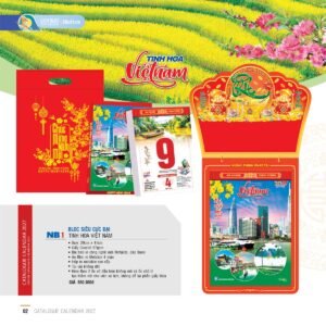 Lịch Bloc Siêu Cực Đại 2027 NB Mẫu NB1 (38 x 53 cm) Quà Tết Truyền Thống Gốm Sứ & Lịch in logo doanh nghiệp quà tặng Tết tại Gốm Sứ Bát Tràng & Quà Tết