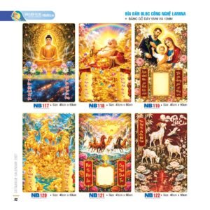 Bìa Lò Xo Dán Bloc 2027 NB Mẫu NB122 (40 x 60cm) Quà Tết Truyền Thống Gốm Sứ & Lịch in logo doanh nghiệp quà tặng Tết tại Gốm Sứ Bát Tràng & Quà Tết