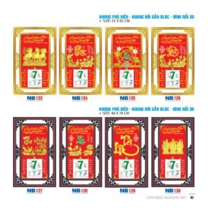 Lịch Bloc 2027 NB Mẫu NB124 - An Khang Thịnh Vượng (55  x  85 cm) Quà Tết Truyền Thống Gốm Sứ & Lịch in logo doanh nghiệp quà tặng Tết tại Gốm Sứ Bát Tràng & Quà Tết