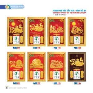 Lịch Bloc 2027 NB Mẫu NB149 (49 x 78cm) Quà Tết Truyền Thống Gốm Sứ & Lịch in logo doanh nghiệp quà tặng Tết tại Gốm Sứ Bát Tràng & Quà Tết