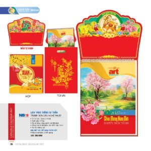 Lịch 52 Tuần 2027 NB Mẫu NB16 (30 x 41cm) Quà Tết Truyền Thống Gốm Sứ & Lịch in logo doanh nghiệp quà tặng Tết tại Gốm Sứ Bát Tràng & Quà Tết