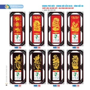 Lịch Bloc 2027 NB Mẫu NB166 (39 x 89cm) Quà Tết Truyền Thống Gốm Sứ & Lịch in logo doanh nghiệp quà tặng Tết tại Gốm Sứ Bát Tràng & Quà Tết