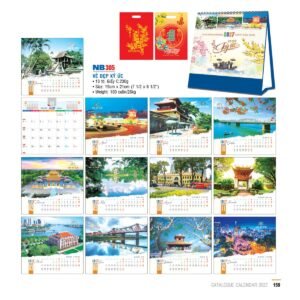 Lịch Bloc 2027 NB Mẫu NB305 (29 x 41 cm) Quà Tết Truyền Thống Gốm Sứ & Lịch in logo doanh nghiệp quà tặng Tết tại Gốm Sứ Bát Tràng & Quà Tết