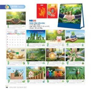 Lịch Bloc 2027 NB Mẫu NB315 (19 x 21cm) Quà Tết Truyền Thống Gốm Sứ & Lịch in logo doanh nghiệp quà tặng Tết tại Gốm Sứ Bát Tràng & Quà Tết