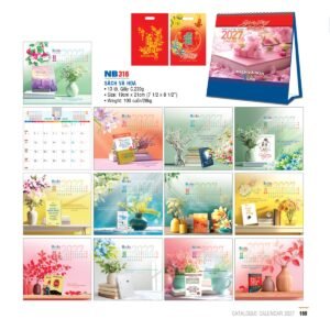 Lịch Bloc 2027 NB Mẫu NB316 (29 x 41 cm) Quà Tết Truyền Thống Gốm Sứ & Lịch in logo doanh nghiệp quà tặng Tết tại Gốm Sứ Bát Tràng & Quà Tết