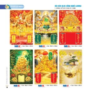 Bìa Lò Xo Dán Bloc 2027 NB Mẫu NB97 (40 x 60cm) Quà Tết Truyền Thống Gốm Sứ & Lịch in logo doanh nghiệp quà tặng Tết tại Gốm Sứ Bát Tràng & Quà Tết