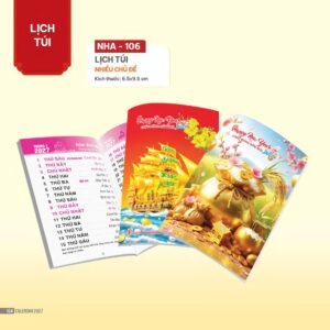 Lịch Bloc 2027 NHA Mẫu NHA106 (29 x 41 cm) Quà Tết Truyền Thống Gốm Sứ & Lịch in logo doanh nghiệp quà tặng Tết tại Gốm Sứ Bát Tràng & Quà Tết