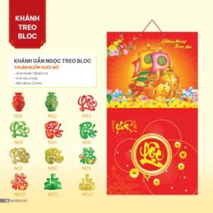 Lịch Bloc 2027 NHA Mẫu NHA64 (36 x 62cm) Quà Tết Truyền Thống Gốm Sứ & Lịch in logo doanh nghiệp quà tặng Tết tại Gốm Sứ Bát Tràng & Quà Tết