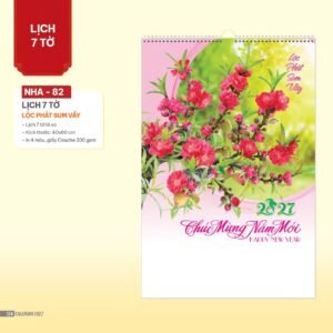 Lịch Bloc 2027 NHA Mẫu NHA82 (29 x 41 cm) Quà Tết Truyền Thống Gốm Sứ & Lịch in logo doanh nghiệp quà tặng Tết tại Gốm Sứ Bát Tràng & Quà Tết