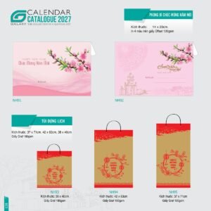 Lịch Bloc 2027 NH Mẫu NH84 (14 x 20cm) Quà Tết Truyền Thống Gốm Sứ & Lịch in logo doanh nghiệp quà tặng Tết tại Gốm Sứ Bát Tràng & Quà Tết