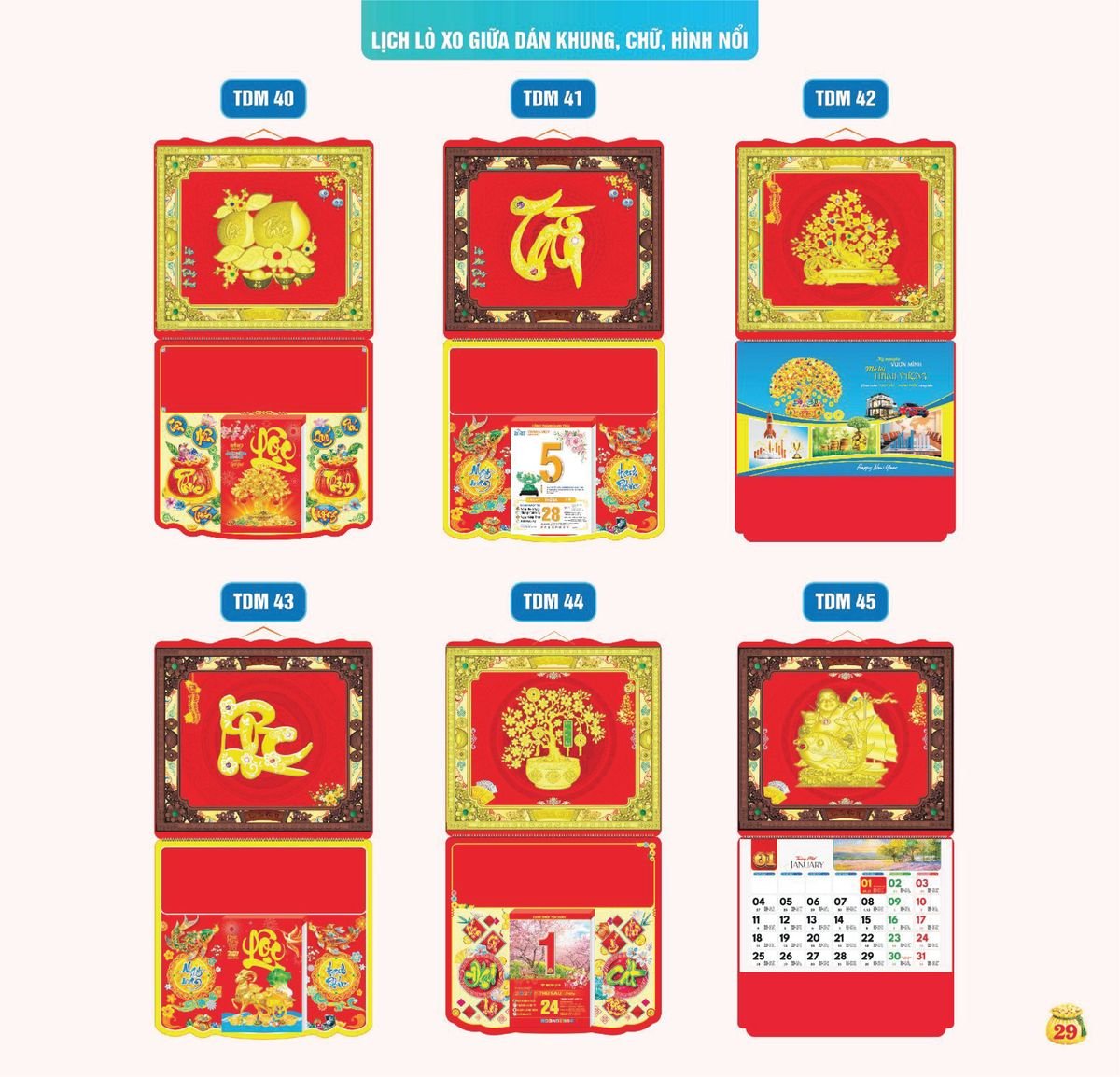 Lịch Bloc Siêu Cực Đại 2027 TDM26 Quà Tết Truyền Thống Gốm Sứ & Lịch