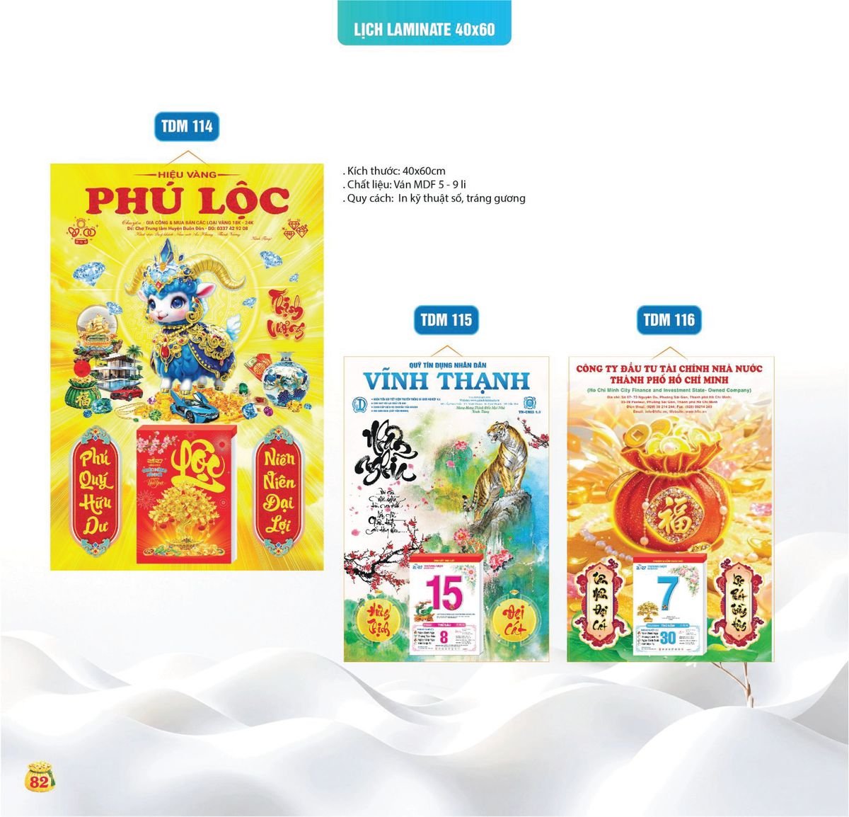 Lịch Bloc Siêu Cực Đại 2027 TDM79 Quà Tết Truyền Thống Gốm Sứ & Lịch