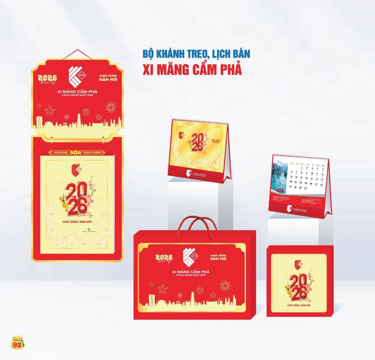 Lịch Bloc Siêu Cực Đại 2027 TDM89 Quà Tết Truyền Thống Gốm Sứ & Lịch