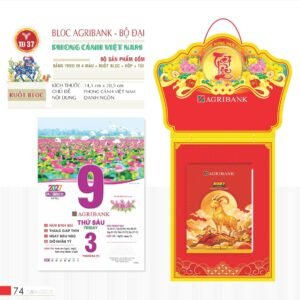 Lịch Bloc 2027 TD Mẫu TD37 (29 x 41 cm) Quà Tết Truyền Thống Gốm Sứ & Lịch in logo doanh nghiệp quà tặng Tết tại Gốm Sứ Bát Tràng & Quà Tết